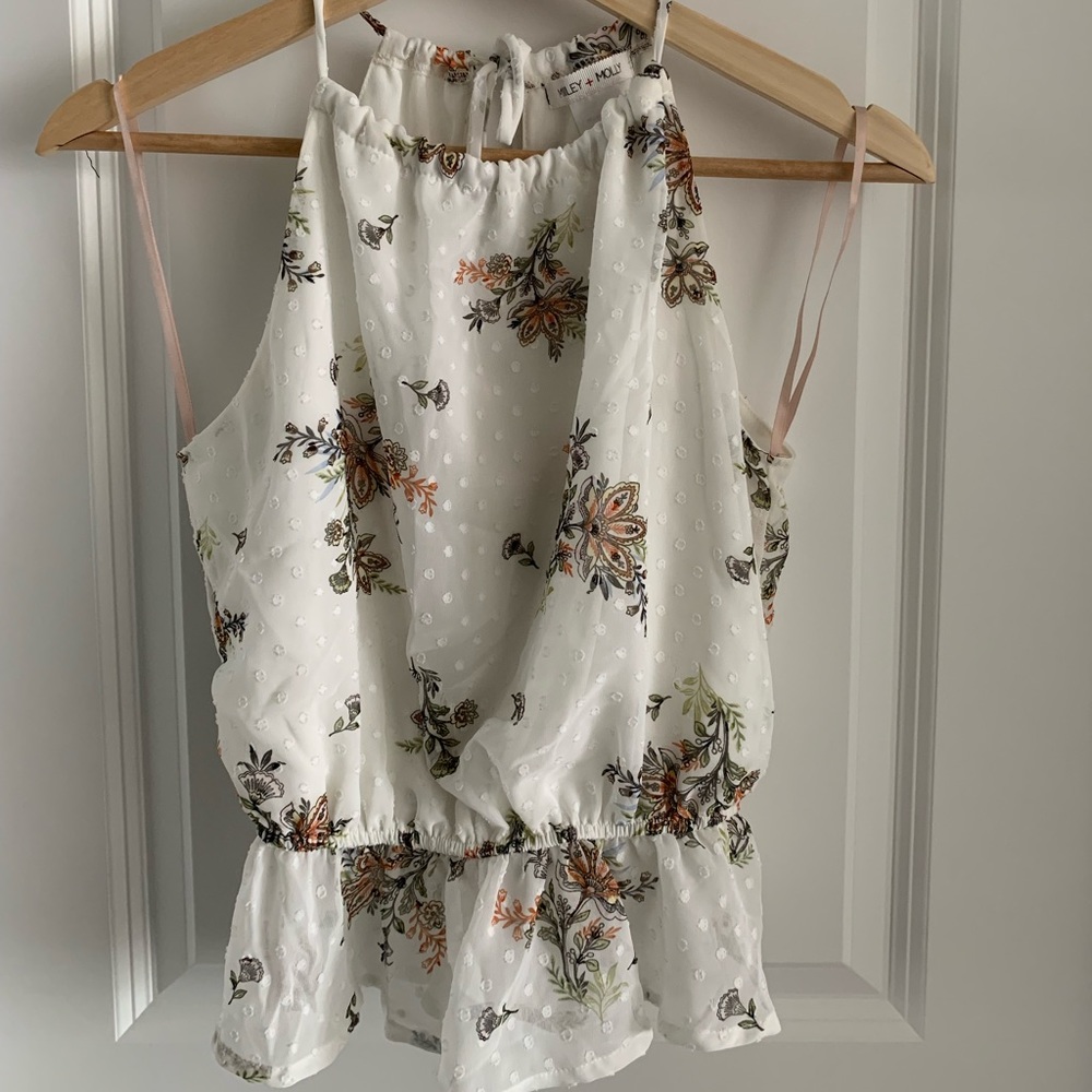 Printed Floral Sleeveless Top